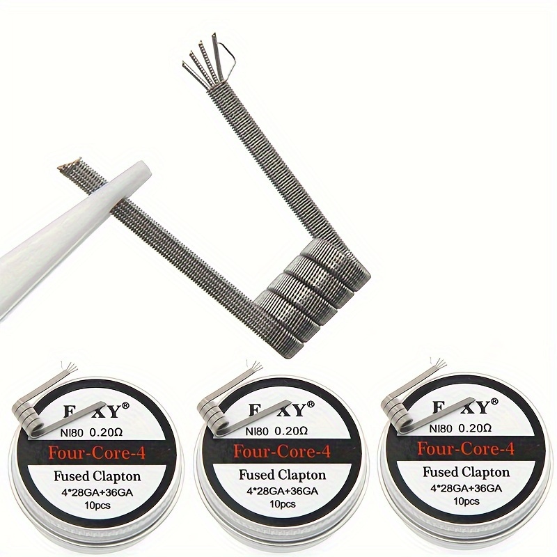 10pcs/box, Nichrome Fused Clap - đánh giá và giá Coil Building Kit