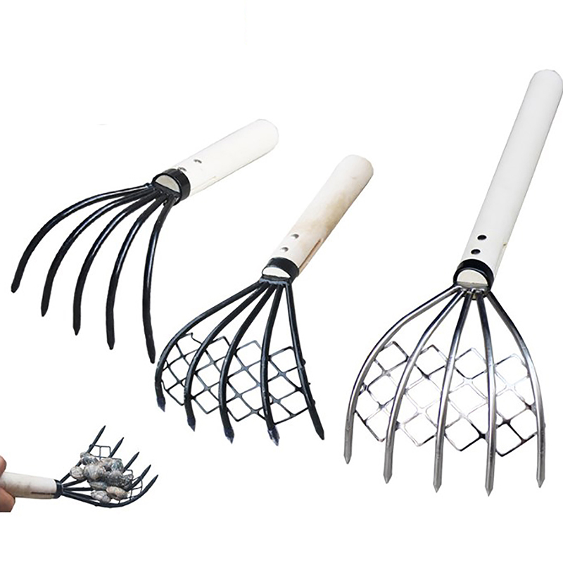 Clam Rake With Net 5 Claw Wood - đánh giá và giá Dry Herb Vaping Accessories