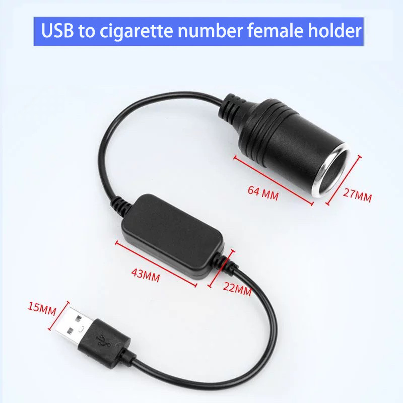 1PC 5V 2A USB To 12V Cigarette - đánh giá và giá Accessories Experts Vape