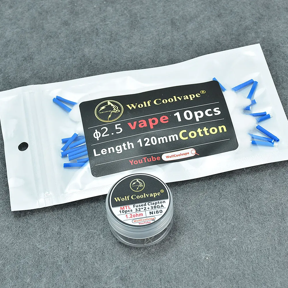 Wolfcoolvape NI80 Pre-Built He - đánh giá và giá Clapton Wire Pre Built
